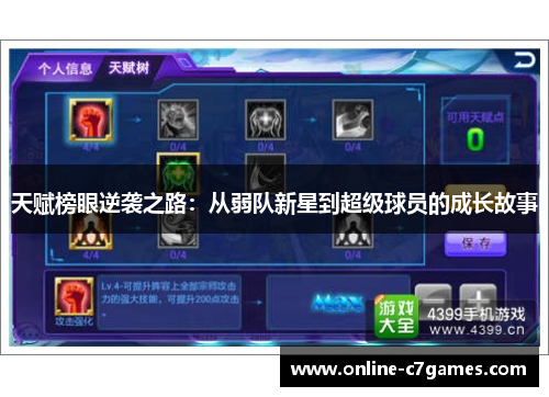 天赋榜眼逆袭之路：从弱队新星到超级球员的成长故事